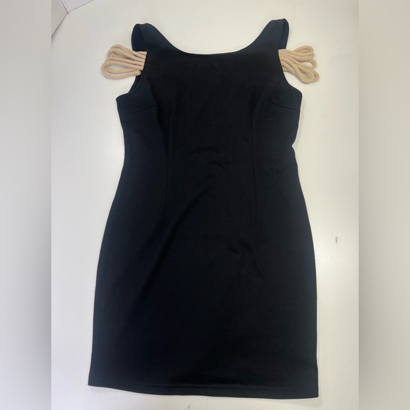 Rehab Boutique Rope Detail Backless Bodycon Dress New With Tags Size Large Black - Picture 3 of 13